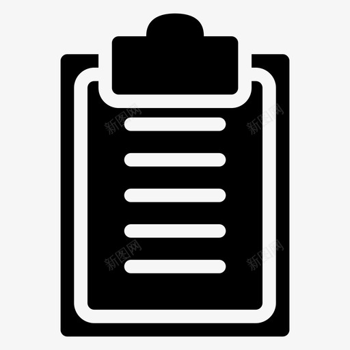 审核业务剪贴板图标svg_新图网 https://ixintu.com officeglyphsvol1 业务 列表 剪贴板 合同 审核