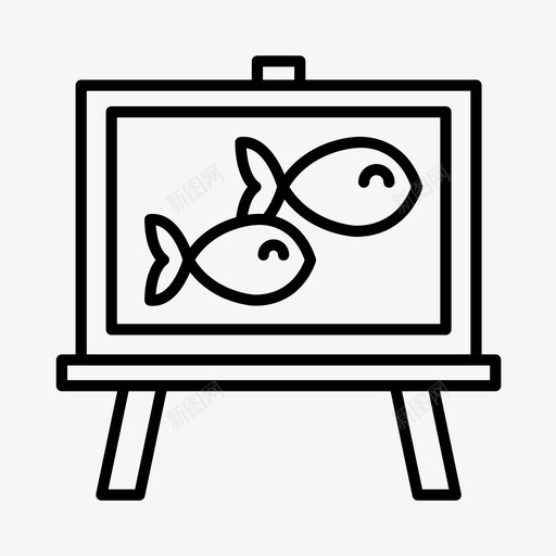 海洋生物学鱼类渔业图标svg_新图网 https://ixintu.com 宠物店 海洋生物学 渔业 科学 鱼类