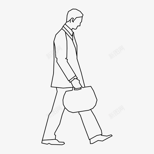 商人人工作图标svg_新图网 https://ixintu.com 人 人2d 商人 工作