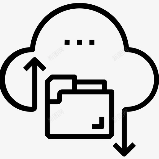 文件传输数据数据库图标svg_新图网 https://ixintu.com 云技术概念图标 开发 数据 数据库 文件传输 服务器 管理