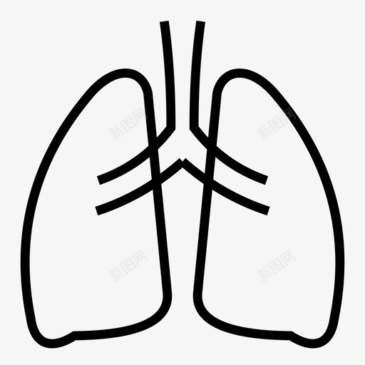肺癌svg_新图网 https://ixintu.com 肺癌 Lung Cancer