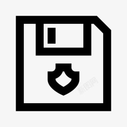 软盘写保护安全软盘保护安全图标高清图片