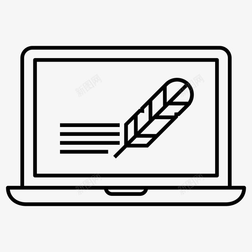 blogbloggereditor图标svg_新图网 https://ixintu.com blog blogger blog图标 editor post writer 笔记本电脑