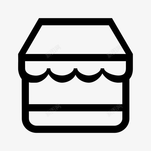 店铺（线）icon-101345svg_新图网 https://ixintu.com 店铺（线）icon-101345