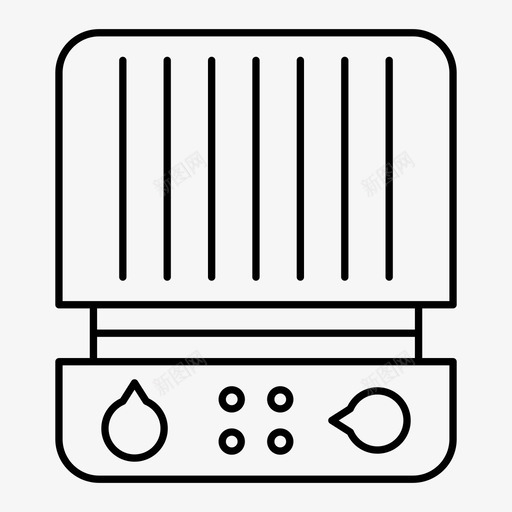烤架电器设备图标svg_新图网 https://ixintu.com 烤架 电器 设备 餐厅设备