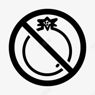 不准吃石榴不准吃石榴果图标图标