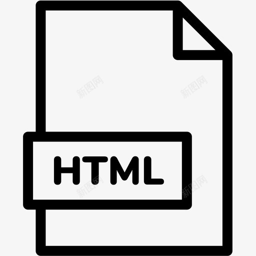 html文件扩展名格式图标svg_新图网 https://ixintu.com html文件 扩展名 文件格式vol2行 格式 类型