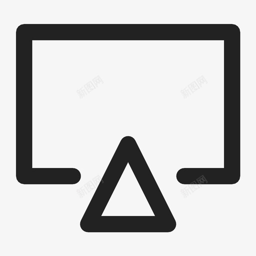 airplay镜像图标svg_新图网 https://ixintu.com airplay 镜像