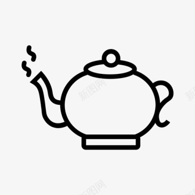 茶壶水壶家用电器图标图标