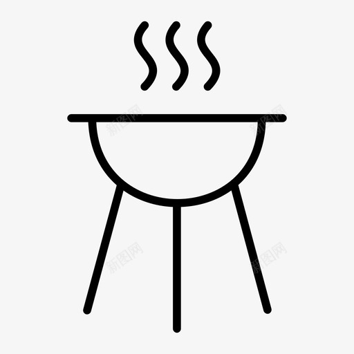 烧烤厨师烧烤户外烹饪图标svg_新图网 https://ixintu.com 厨师烧烤 户外烹饪 烧烤 餐厅