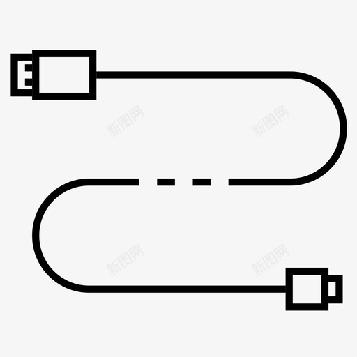 在路上usb电插头图标svg_新图网 https://ixintu.com usb 在路上 电插头