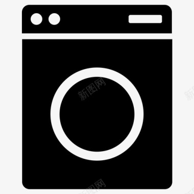 洗衣机衣服浴室图标图标