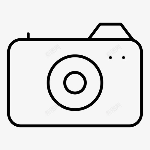 网络摄像机相机单反相机图标svg_新图网 https://ixintu.com 单反相机 商务和办公细线卷1 图像 摄影 相机 网络摄像机 闪光灯