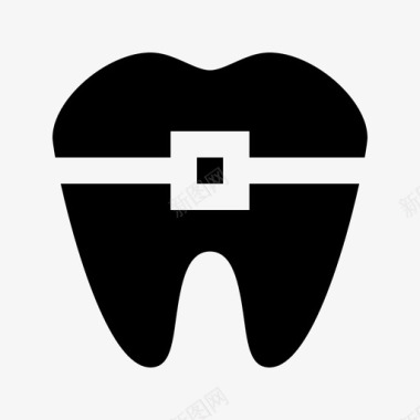 牙齿牙医医院网络网格图标图标