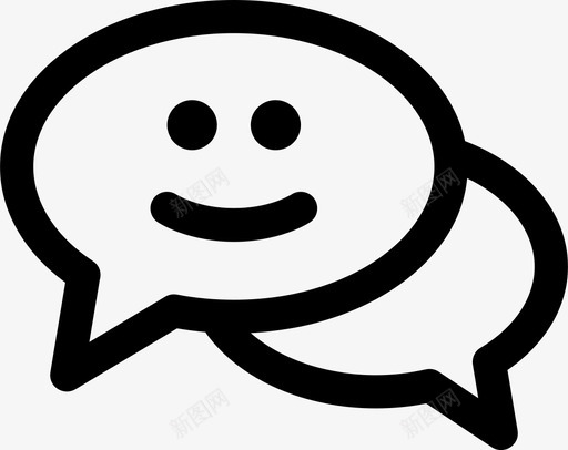 对话聊天情感图标svg_新图网 https://ixintu.com 你只活一次 对话 微笑 情感 短信 聊天