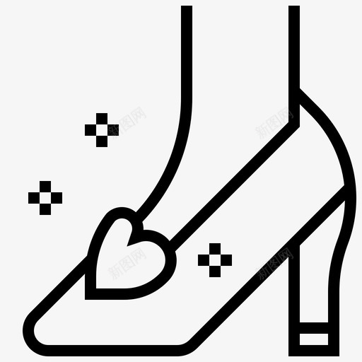 鞋子童话图标svg_新图网 https://ixintu.com 童话 鞋子