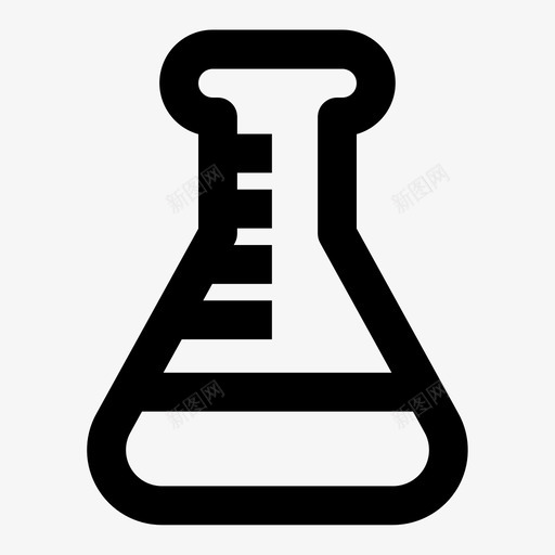 锥形烧瓶化学实验图标svg_新图网 https://ixintu.com 化学 实验 实验室 锥形烧瓶