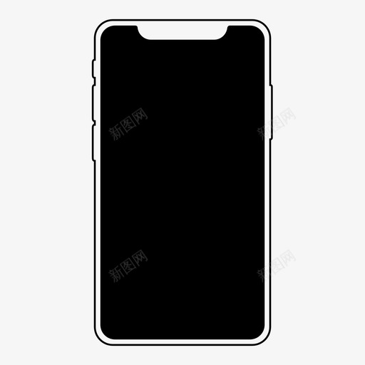 iphonex苹果设备图标svg_新图网 https://ixintu.com iphonex 苹果 设备