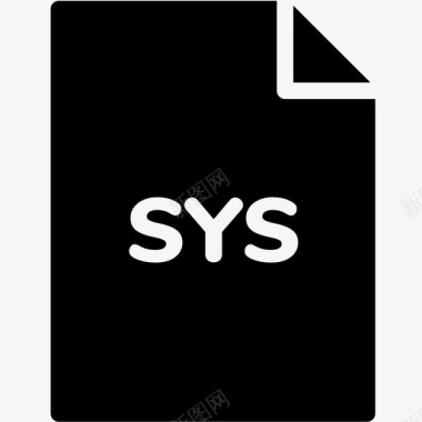 sysfile扩展名格式图标图标