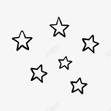 星星仙女太空图标图标