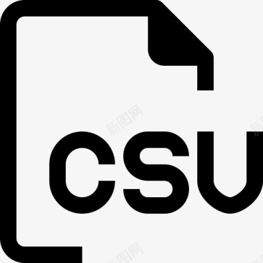 文件类型csv文档图标图标