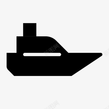 船交通车黑暗图标图标