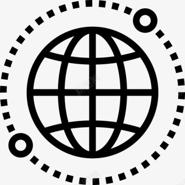 全球业务通信地球图标图标