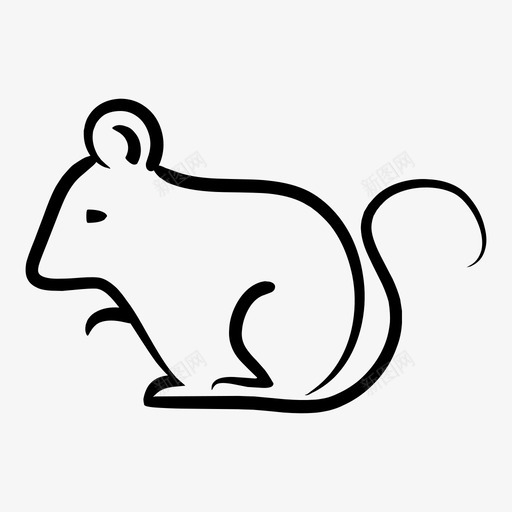 老鼠动物哺乳动物图标svg_新图网 https://ixintu.com 动物 动物哺乳动物 哺乳动物 老鼠