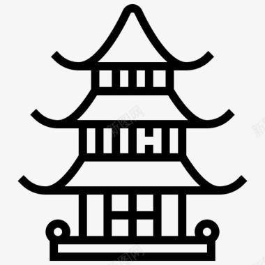 塔日本符号图标图标