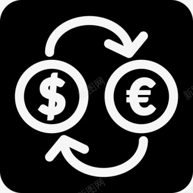 美元兑欧元汇率货币兑换美元兑欧元图标图标