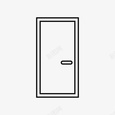 锁门闭门壁橱门图标图标