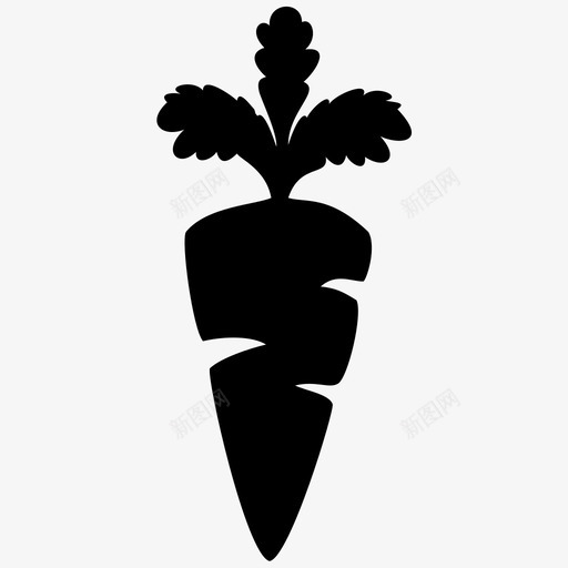 胡萝卜食品天然图标svg_新图网 https://ixintu.com 天然 有机 胡萝卜 蔬菜 食品