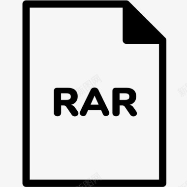 rar文件扩展名格式图标图标