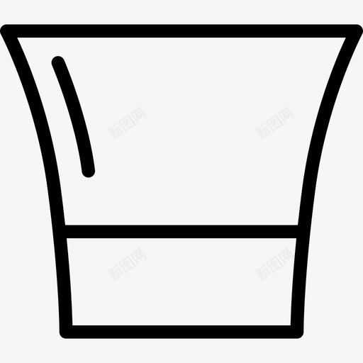 小杯饮料和食物边框颜色图标svg_新图网 https://ixintu.com 小杯 边框颜色 饮料和食物