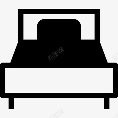一个枕头的大床zzzzzz图标图标