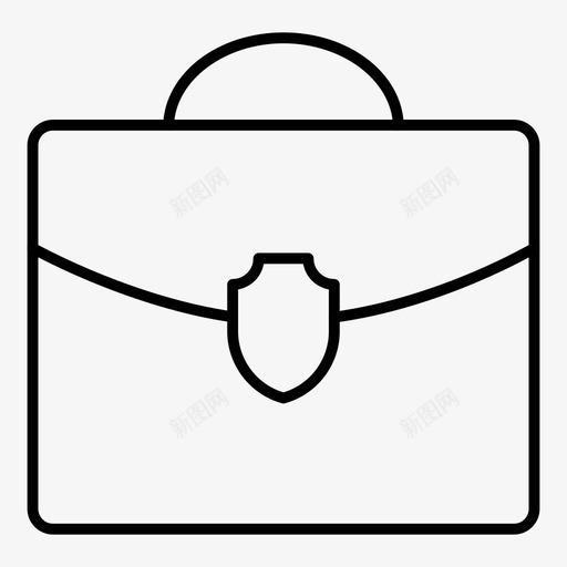 包公文包手提包图标svg_新图网 https://ixintu.com 公文包 包 商务和办公室细线卷1 手提包 手提箱 行李