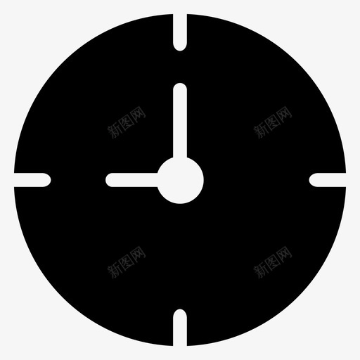时钟财务市场营销图标svg_新图网 https://ixintu.com 商务和办公字形图标 市场营销 手表 挂钟 时钟 时间 财务