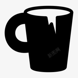杯子破了破杯子咖啡杯图标高清图片