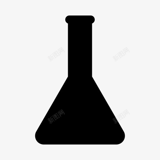 锥形烧瓶实验玻璃图标svg_新图网 https://ixintu.com 实验 液体 玻璃 科学 锥形烧瓶
