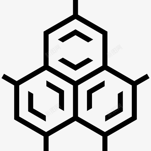 化学原子公式图标svg_新图网 https://ixintu.com 公式 分子 化学 原子 研究 研究和科学 科学