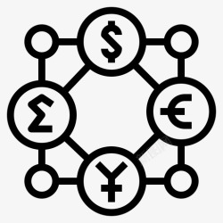 网络经济网络经济商业货币图标高清图片