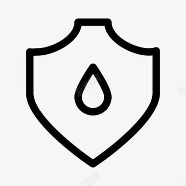 防水保护安全图标图标