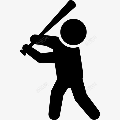 棒球棒体育体育偶像图标svg_新图网 https://ixintu.com 体育 体育偶像 棒球棒