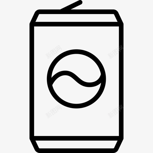 打开百事可乐罐饮料和食物边界颜色图标svg_新图网 https://ixintu.com 打开百事可乐罐 边界颜色 饮料和食物