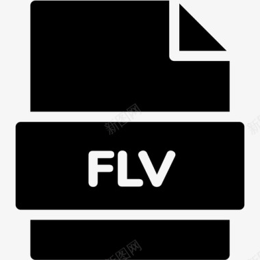 flv文件扩展名格式图标图标