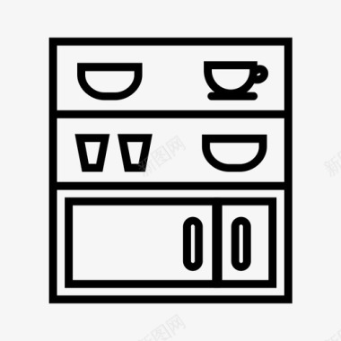 厨柜橱柜架子图标图标