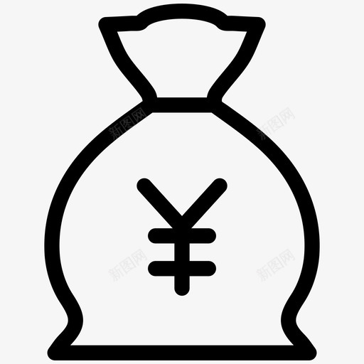 日元包银行货币图标svg_新图网 https://ixintu.com 日元包 日本 货币 金融 银行