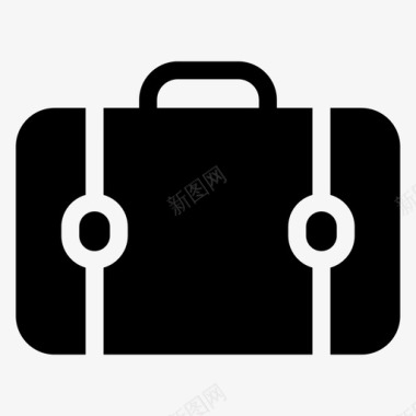 手提箱机场行李图标图标