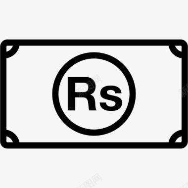 巴基斯坦卢比货币巴基斯坦图标图标