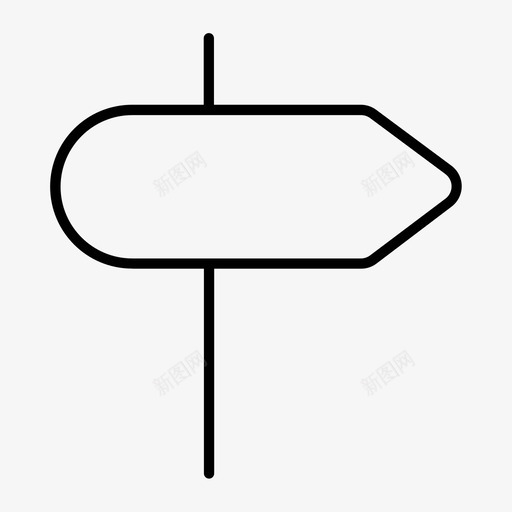 路标方向路牌图标svg_新图网 https://ixintu.com 方向 路标 路牌